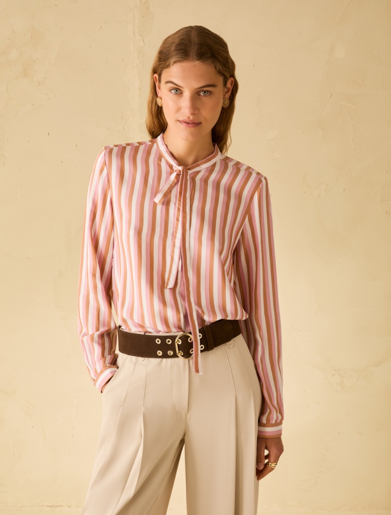 Flowing twill shirt - PINK - pennyblack