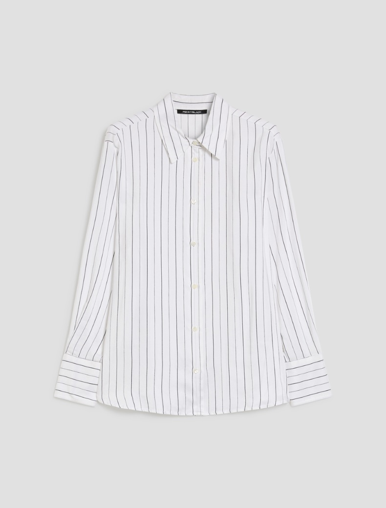 Fluid twill shirt Fluid twill shirt - WHITE - pennyblack