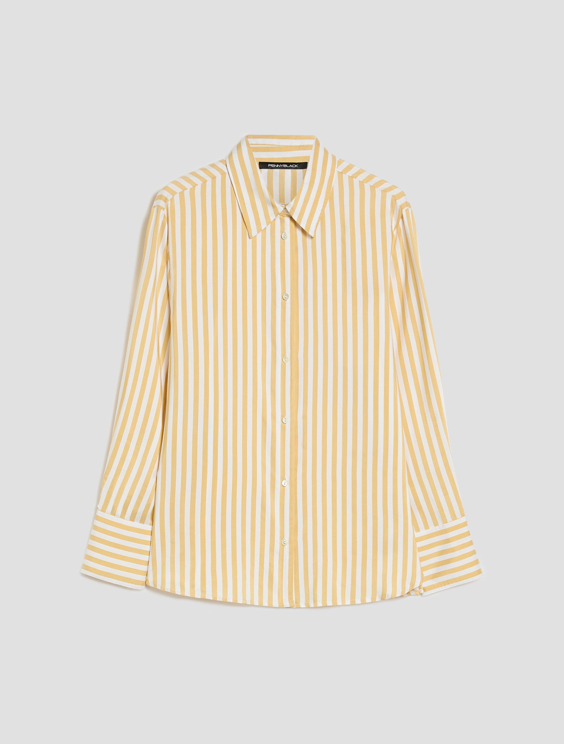Fluid twill shirt - YELLOW - pennyblack