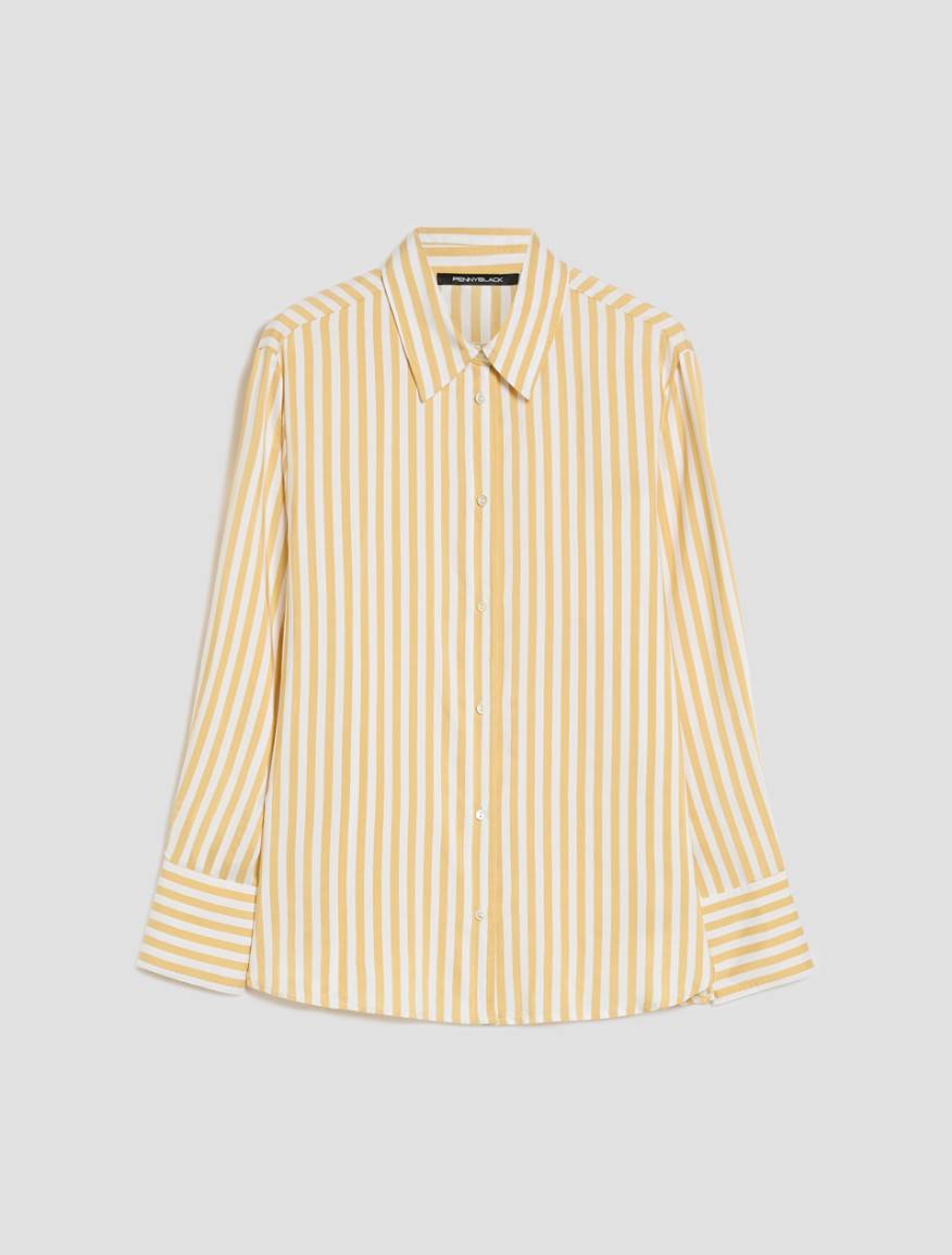 Fluid twill shirt - YELLOW - Pennyblack - 2