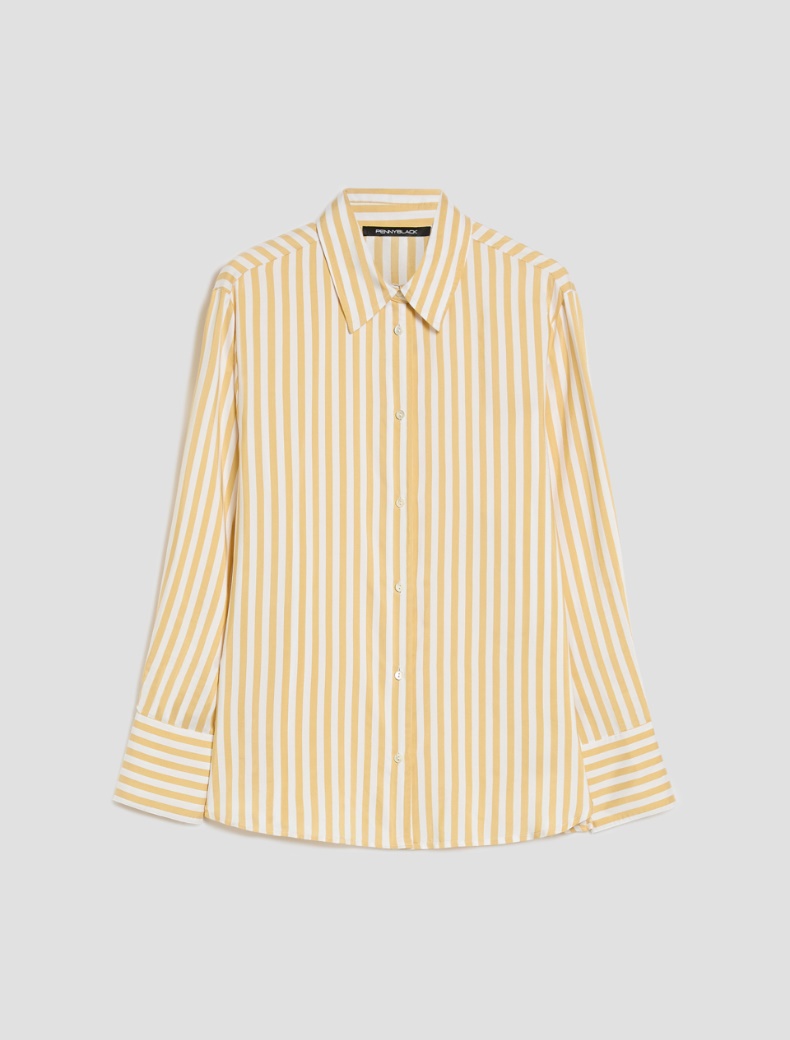 Fluid twill shirt - YELLOW - pennyblack