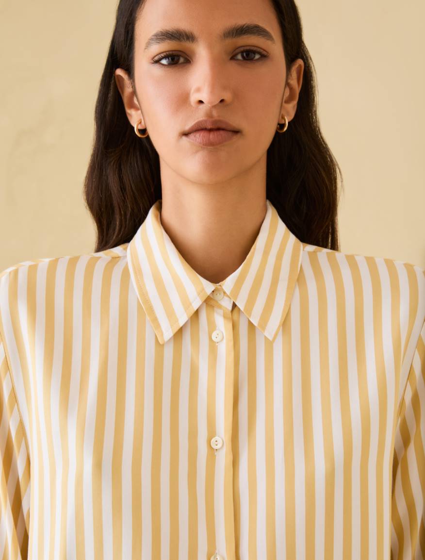 Fluid twill shirt - YELLOW - Pennyblack - 4