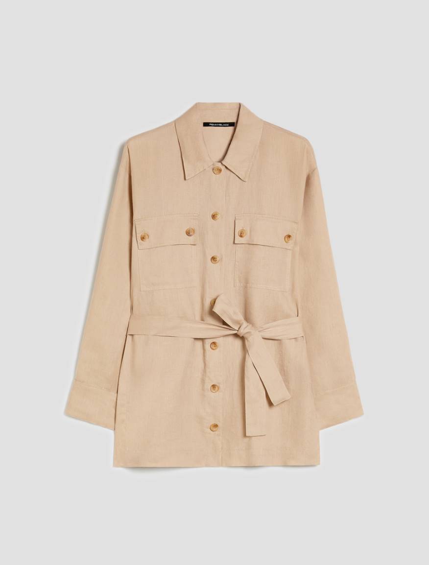 Pure linen oversized shirt - ROPE - Pennyblack - 2