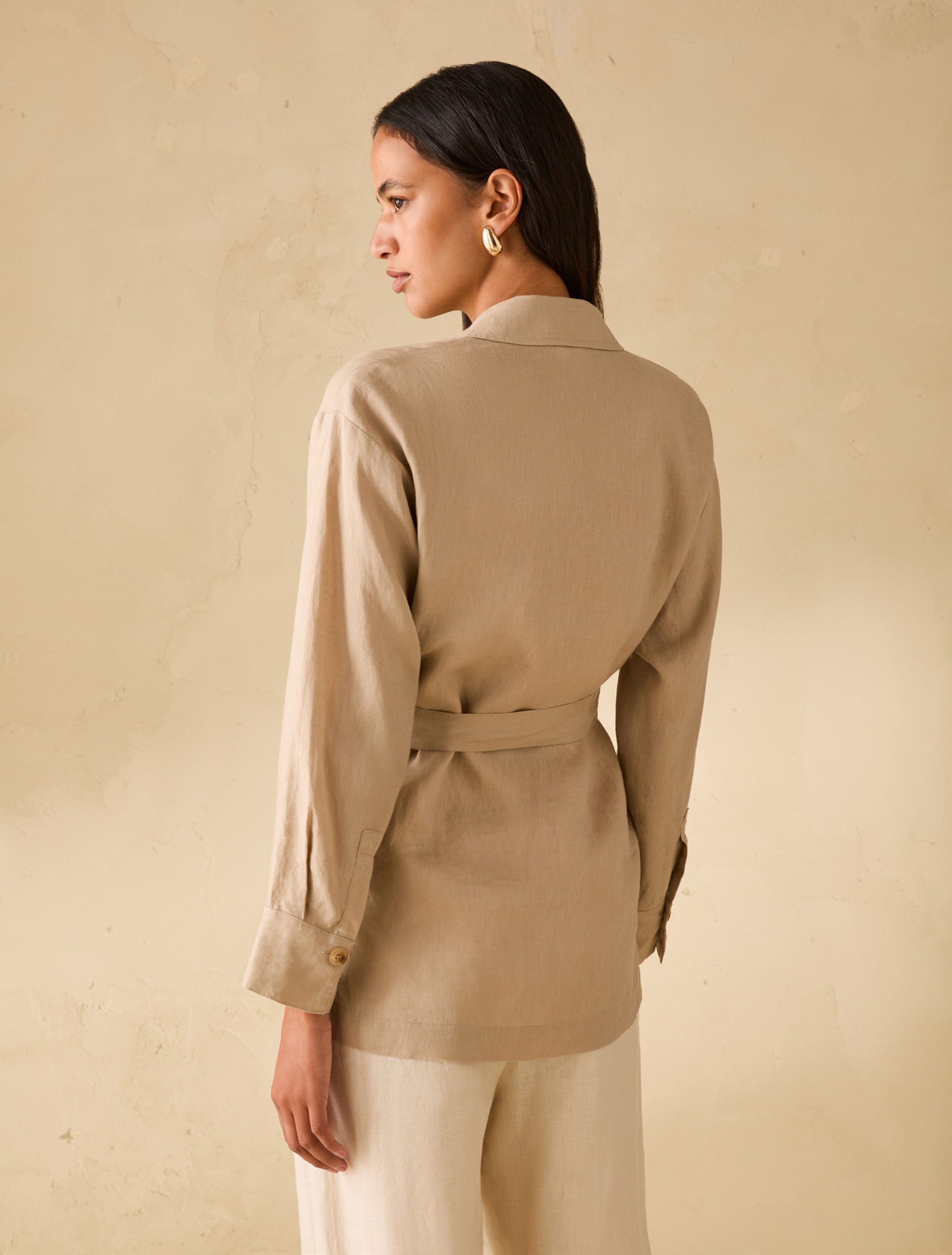 Pure linen oversized shirt - ROPE - pennyblack