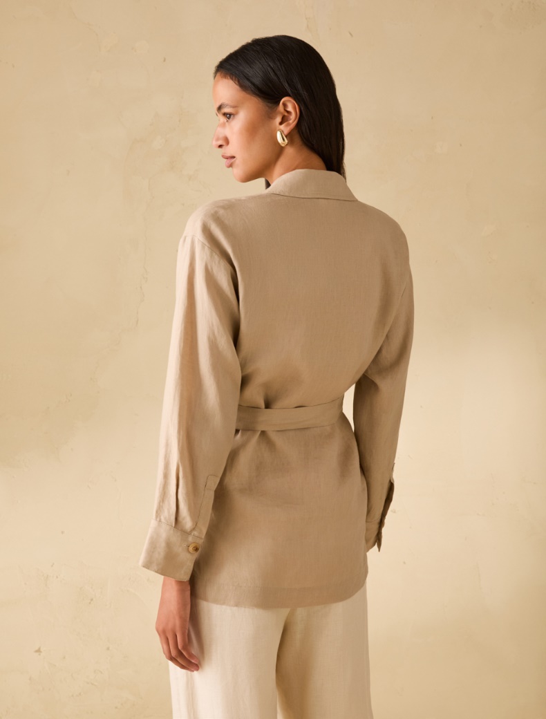 Pure linen oversized shirt - ROPE - pennyblack