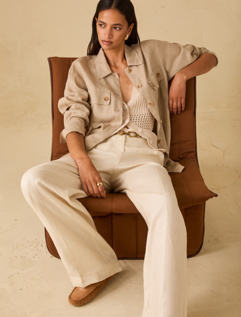 Pure linen oversized shirt - ROPE - pennyblack