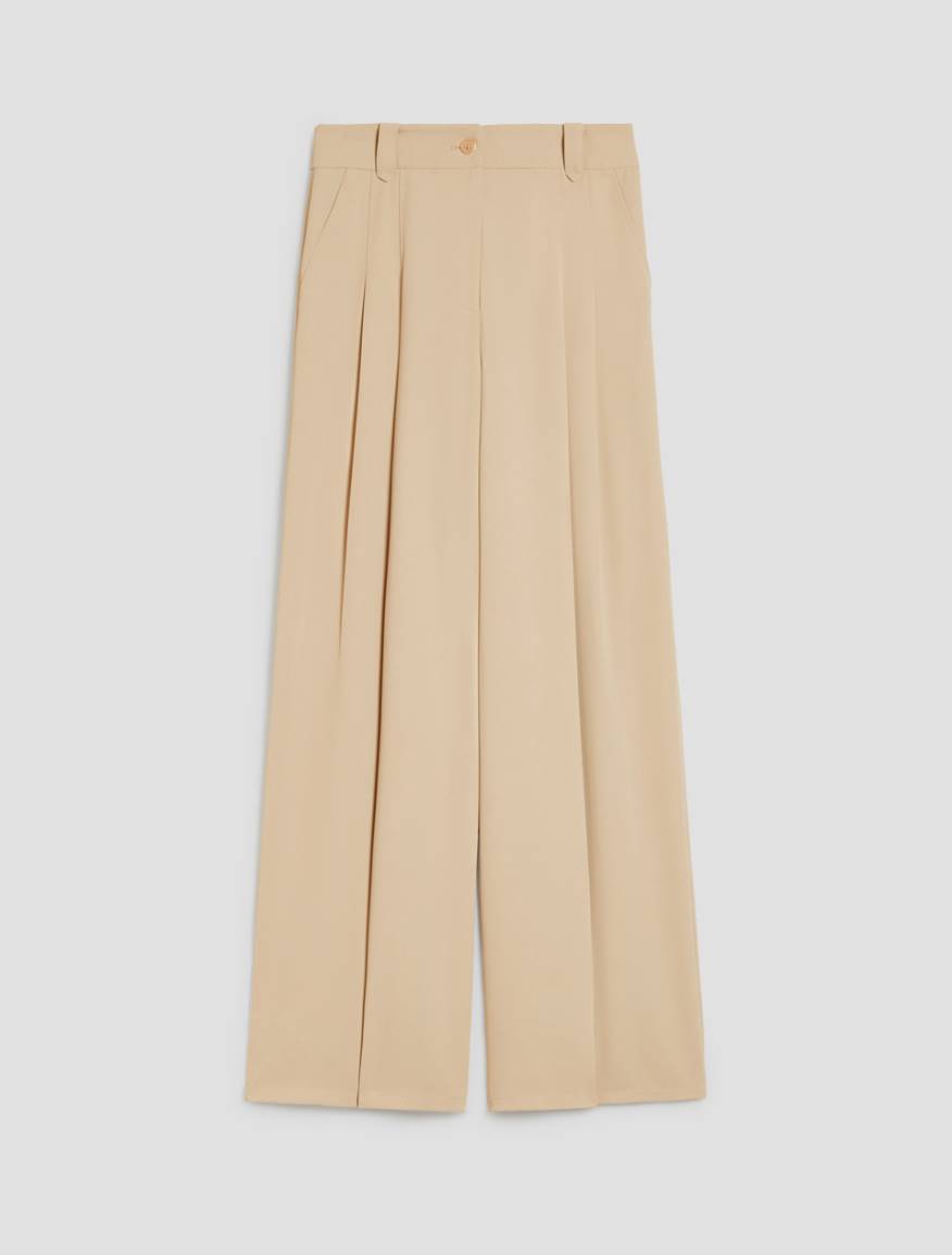 Pantaloni ampi in tessuto fluido - GHIACCIO - Pennyblack - 2