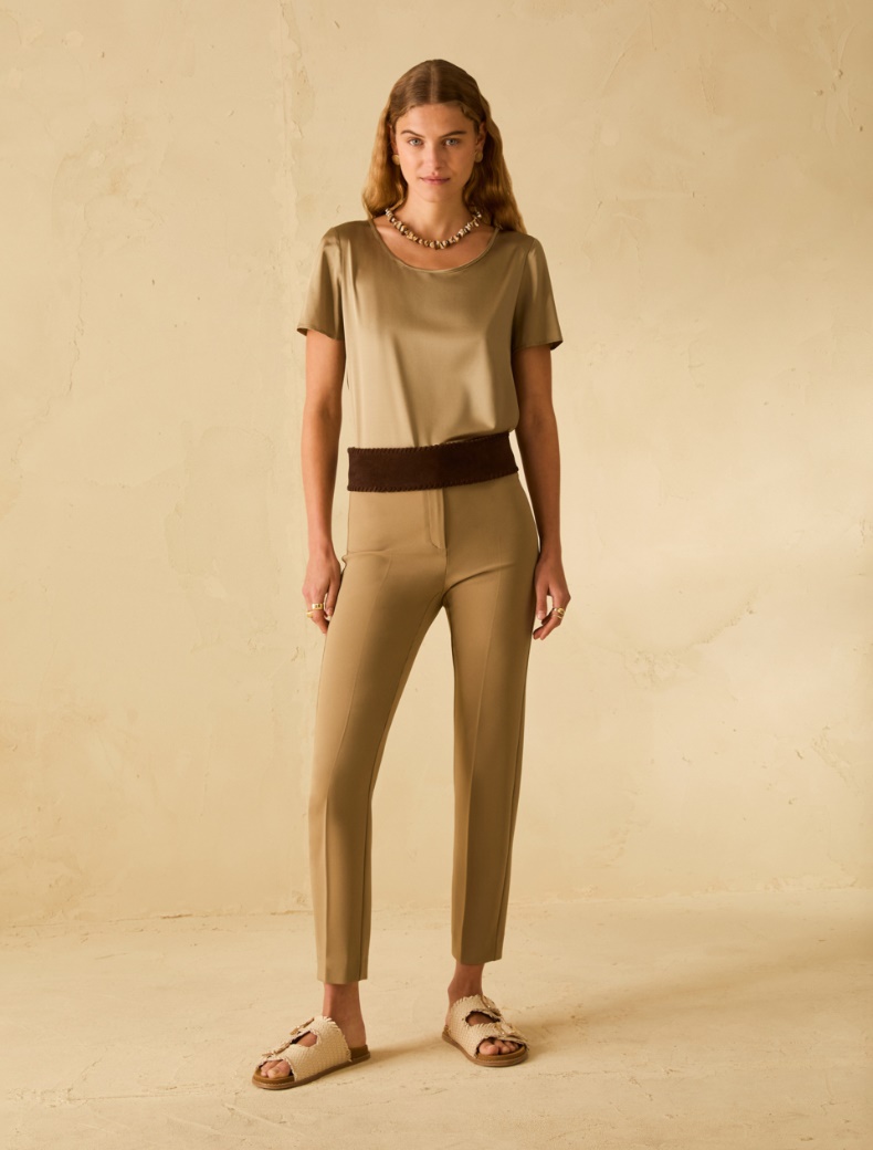 Skinny cady trousers - SAGE - pennyblack
