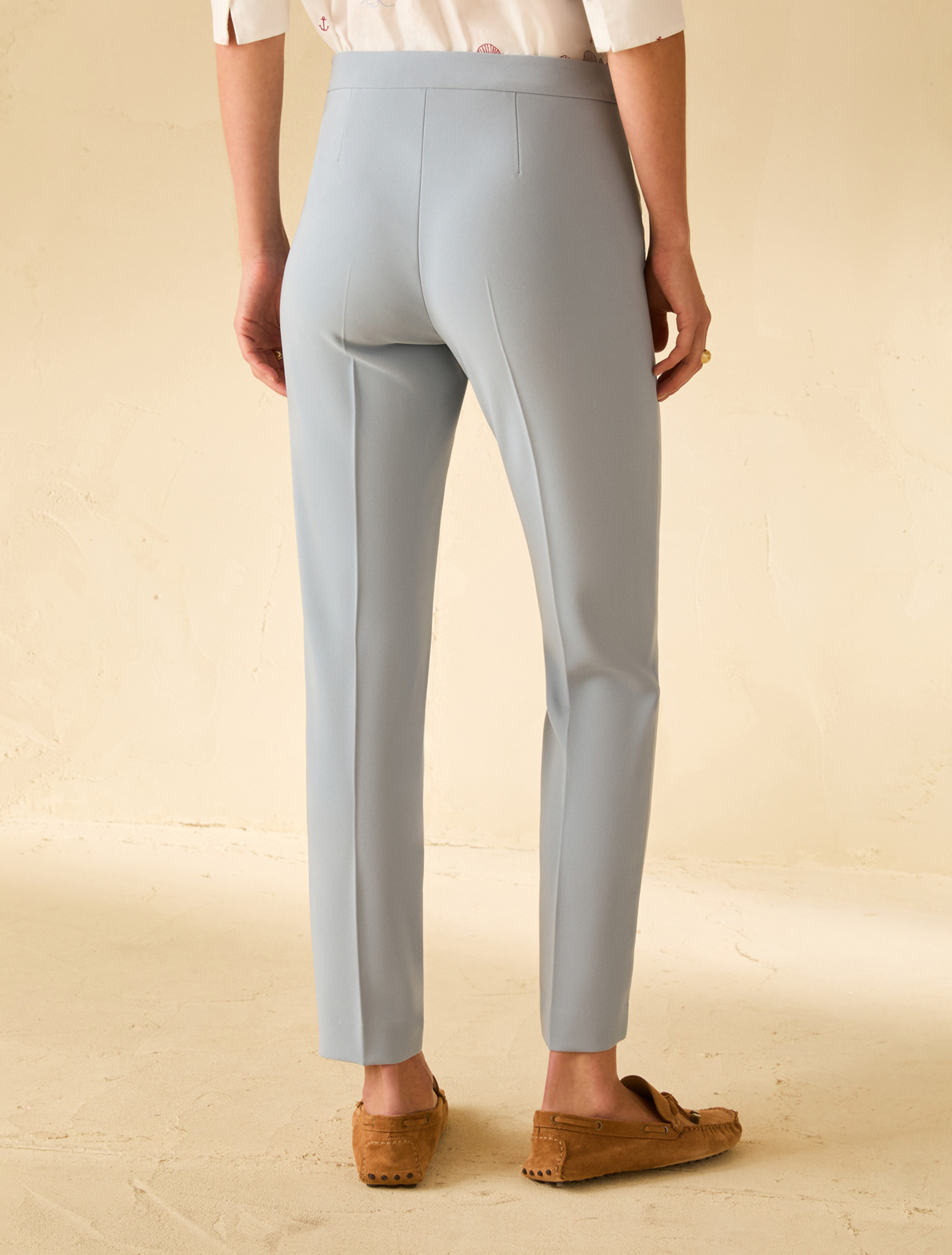 Skinny cady trousers - LIGHT BLUE - pennyblack