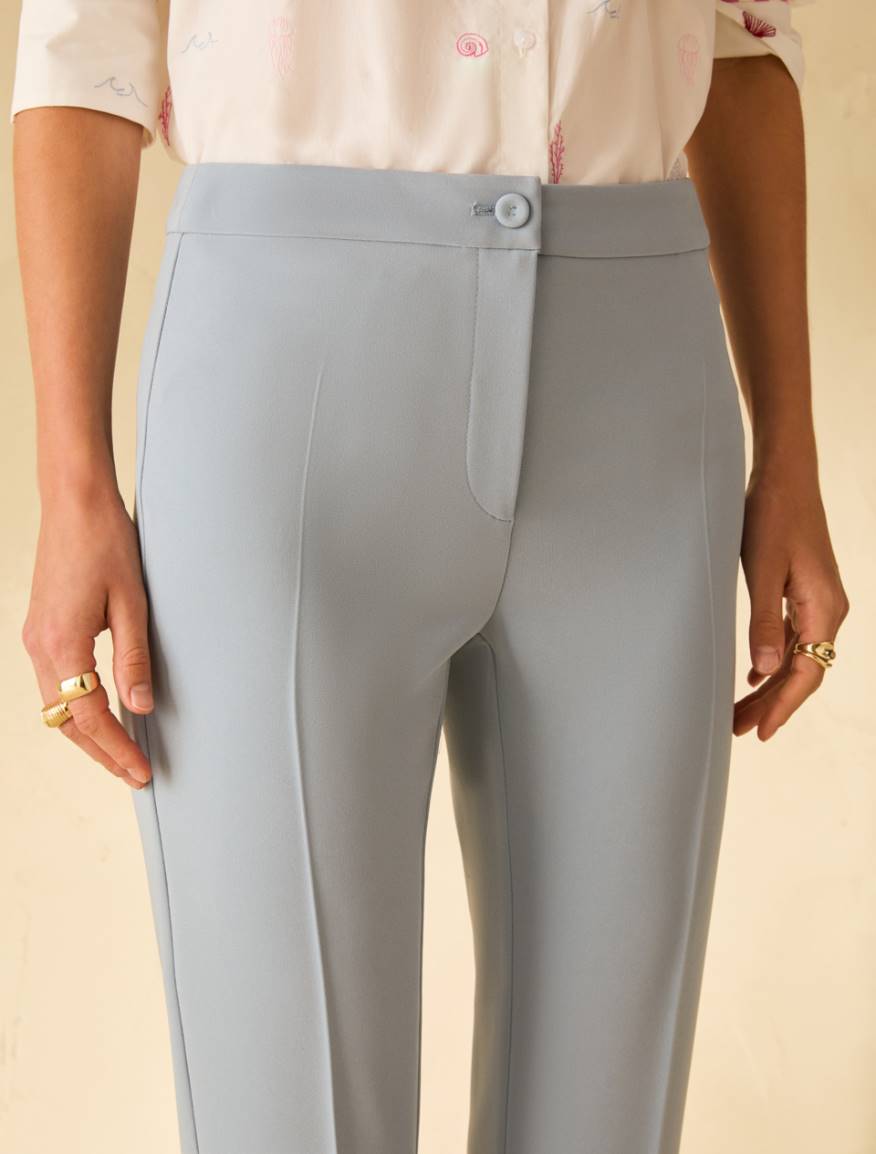 Skinny cady trousers - LIGHT BLUE - Pennyblack - 4