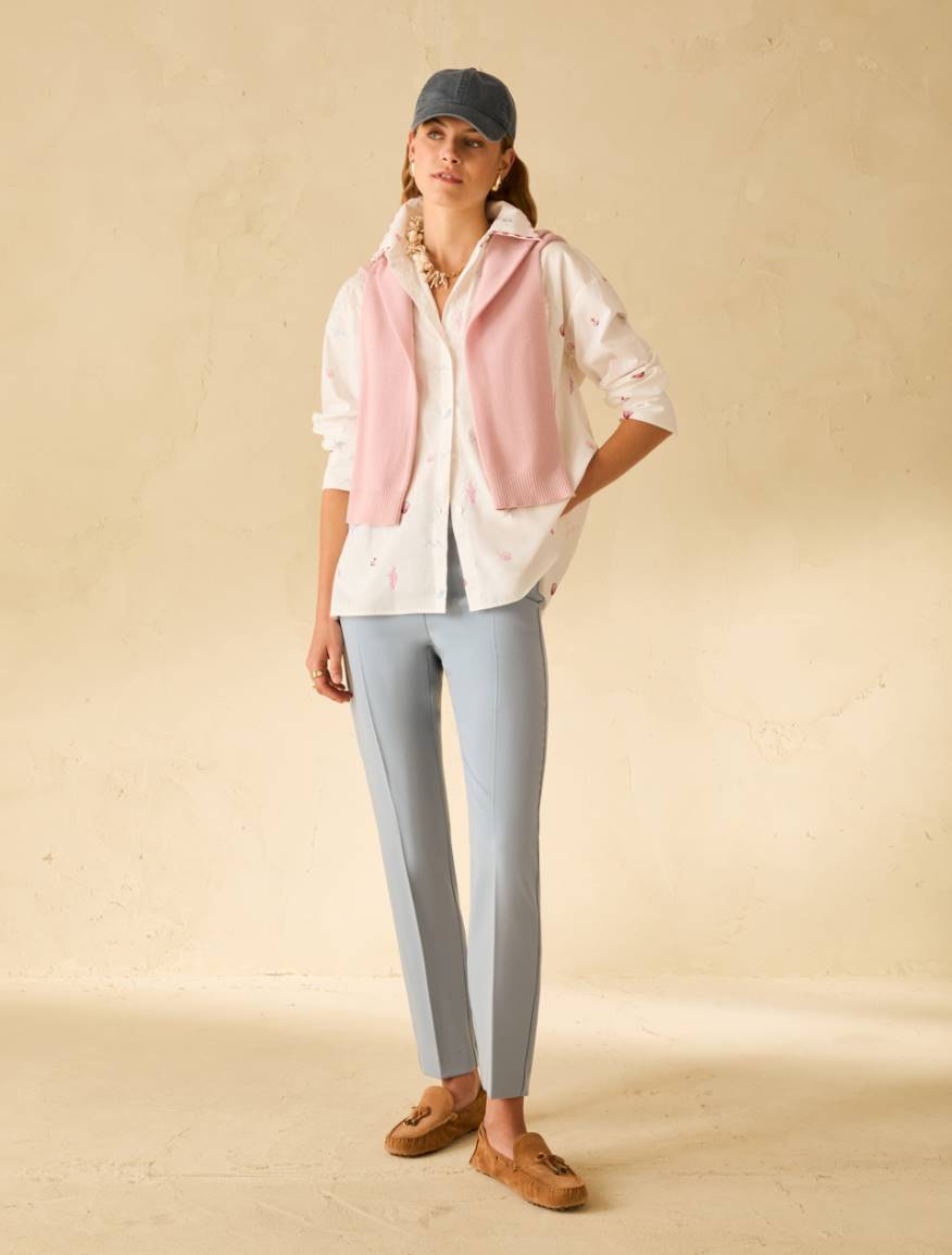 Skinny cady trousers - LIGHT BLUE - Pennyblack - 5