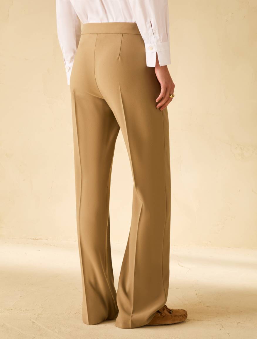 Straight-leg cady trousers - SAGE - Pennyblack - 3