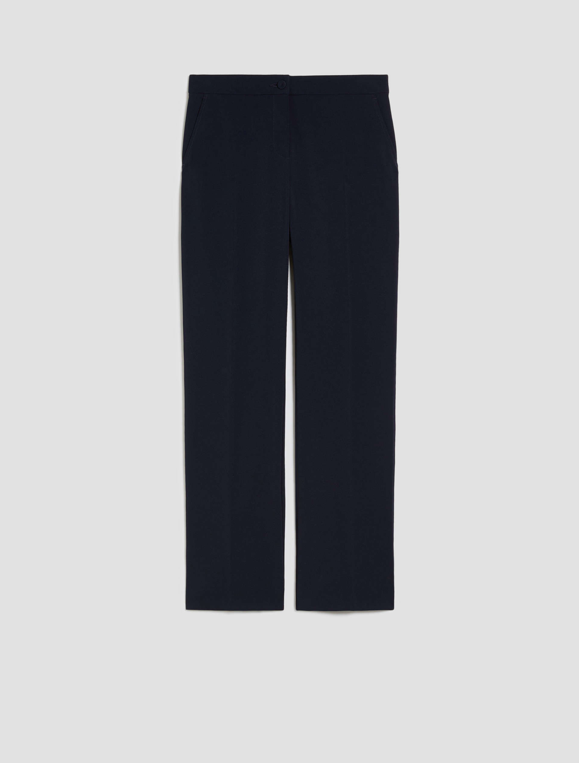 Straight-leg cady trousers - NAVY - pennyblack