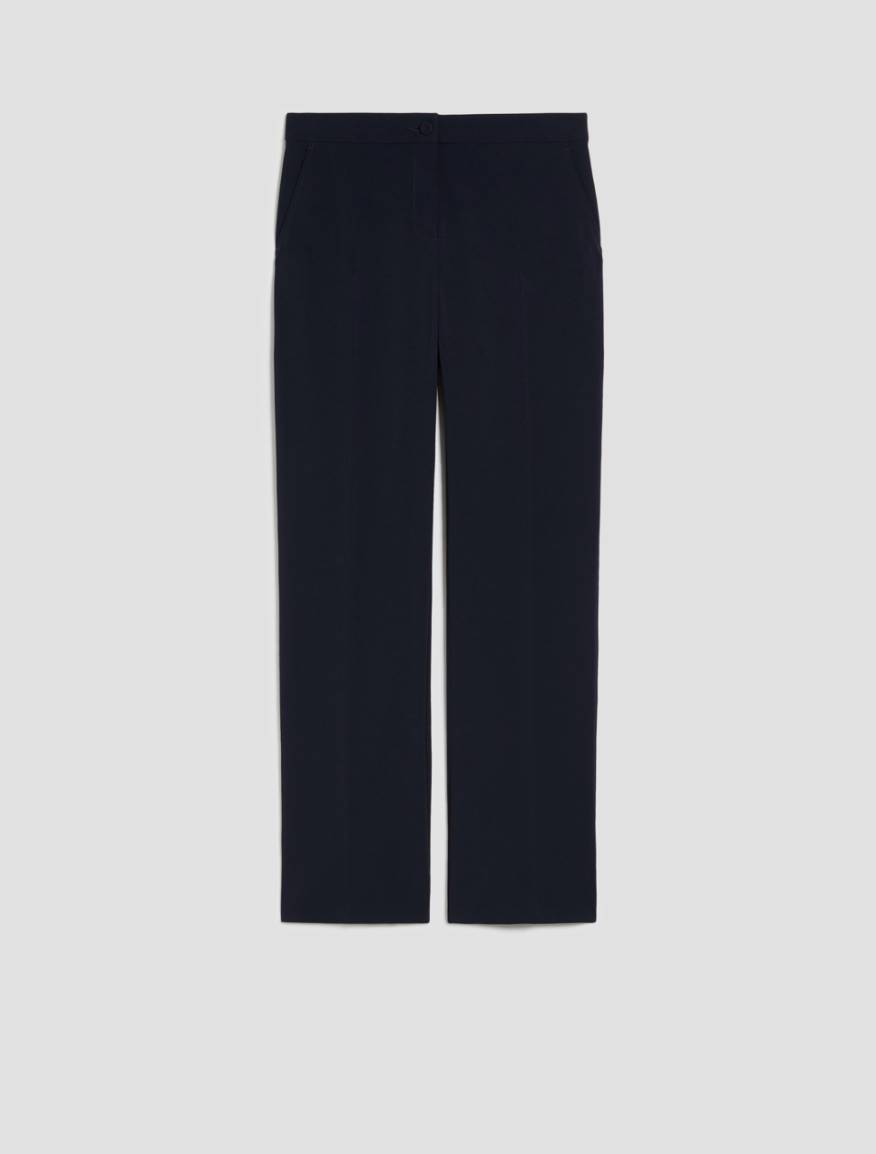 Straight-leg cady trousers - NAVY - Pennyblack - 2