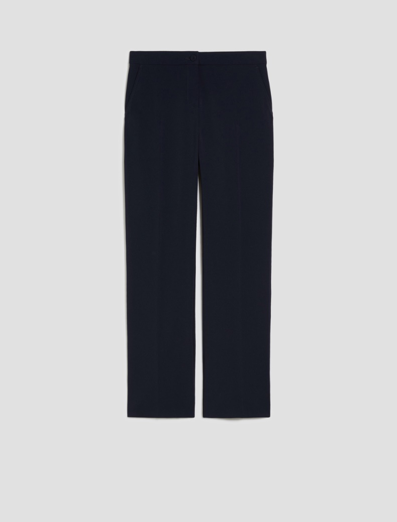 Straight-leg cady trousers - NAVY - pennyblack