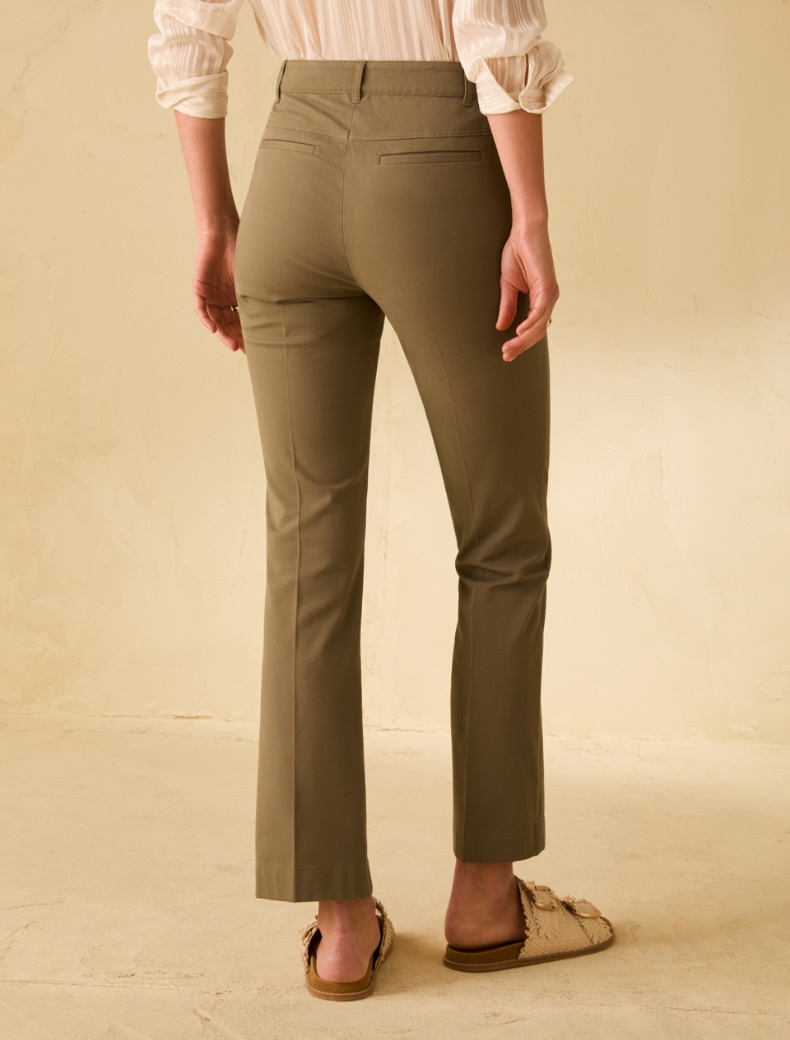 Mini-flared trousers - KAKI - pennyblack