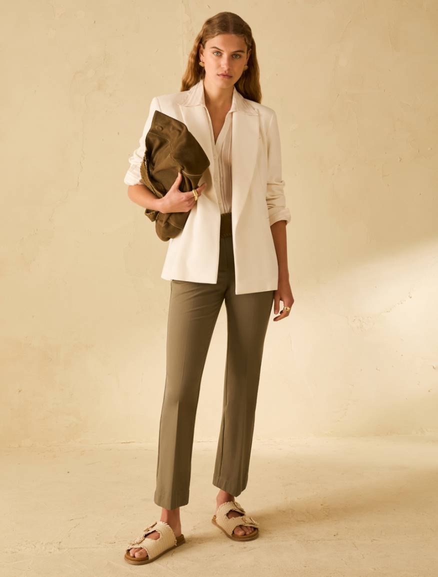 Mini-flared trousers - KAKI - Pennyblack - 5