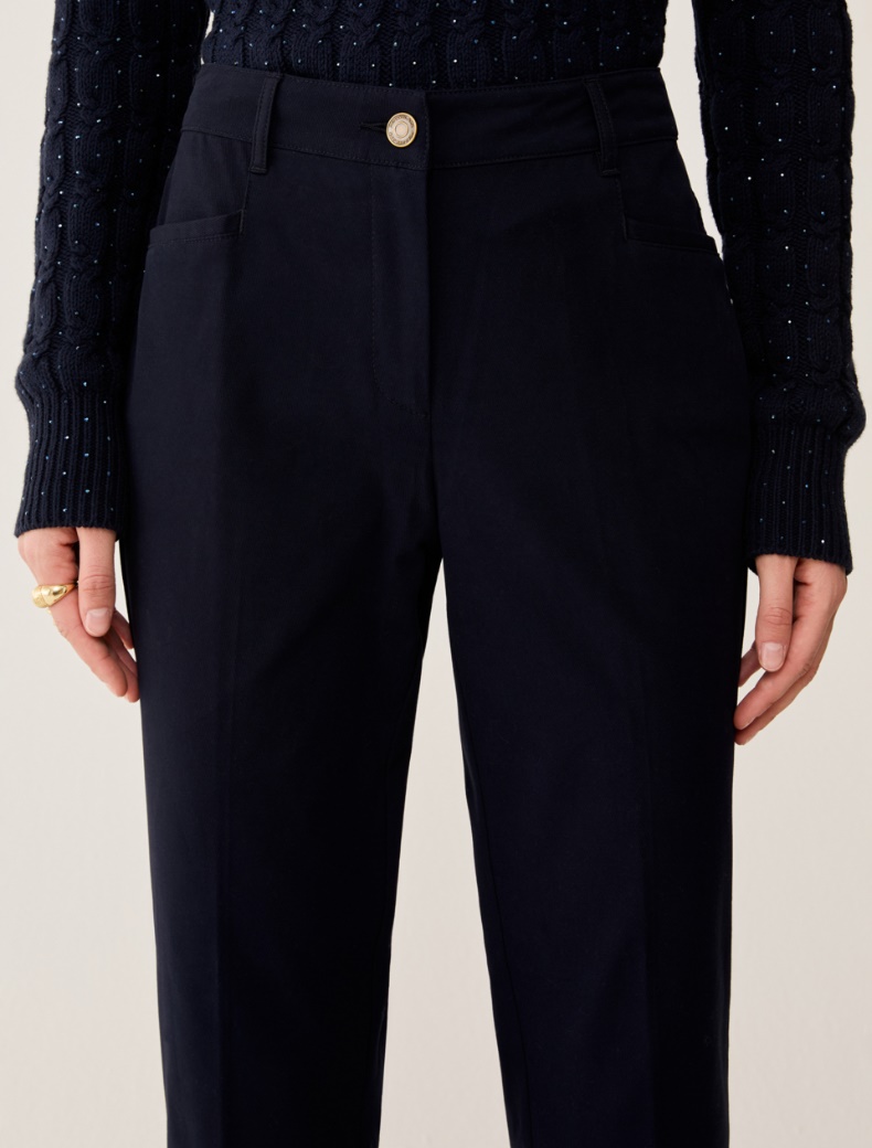 Mini-flared trousers - NAVY - pennyblack