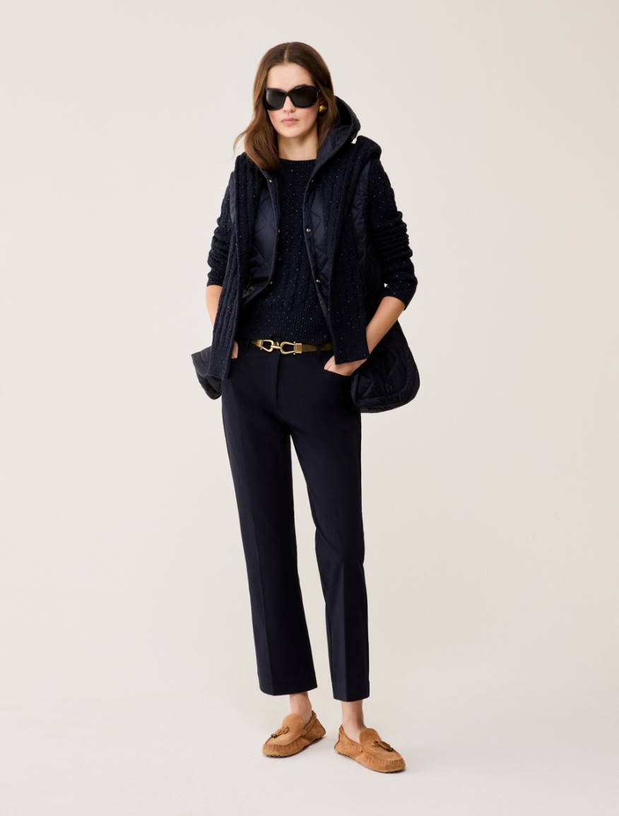 Mini-flared trousers - NAVY - Pennyblack - 5