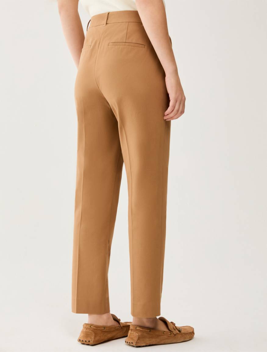 Slim-cut trousers - TOBACCO BROWN - Pennyblack - 3