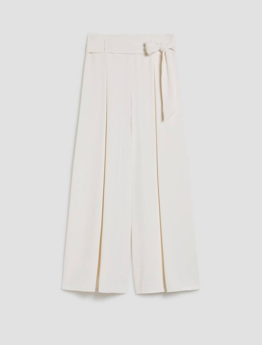 Culottes in sablé fabric - IVORY - Pennyblack - 2
