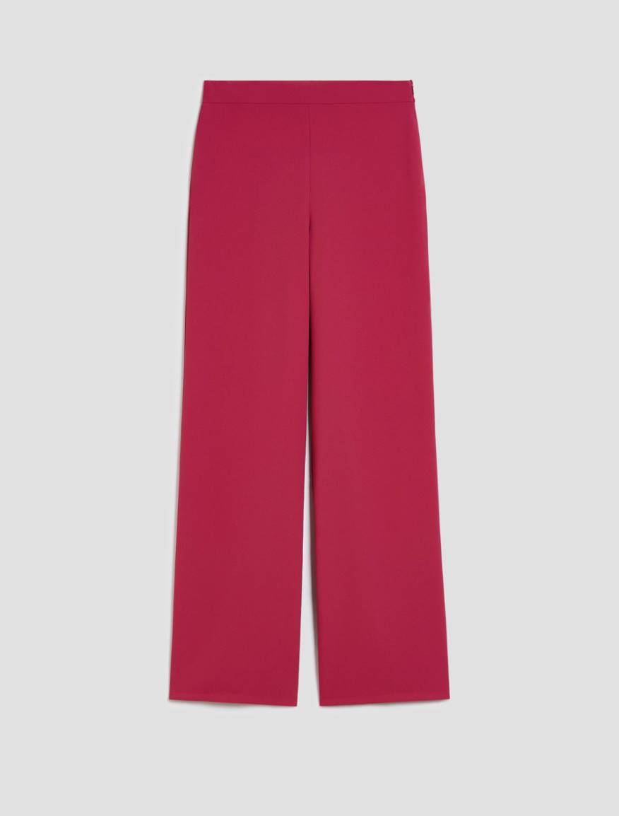 Sablé fabric wide-leg trousers - FUCHSIA - Pennyblack - 2