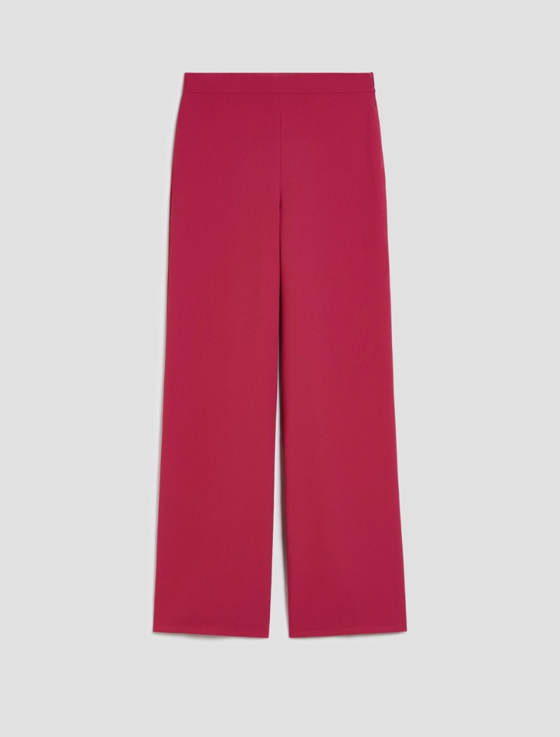 Sablé fabric wide-leg trousers - FUCHSIA - pennyblack
