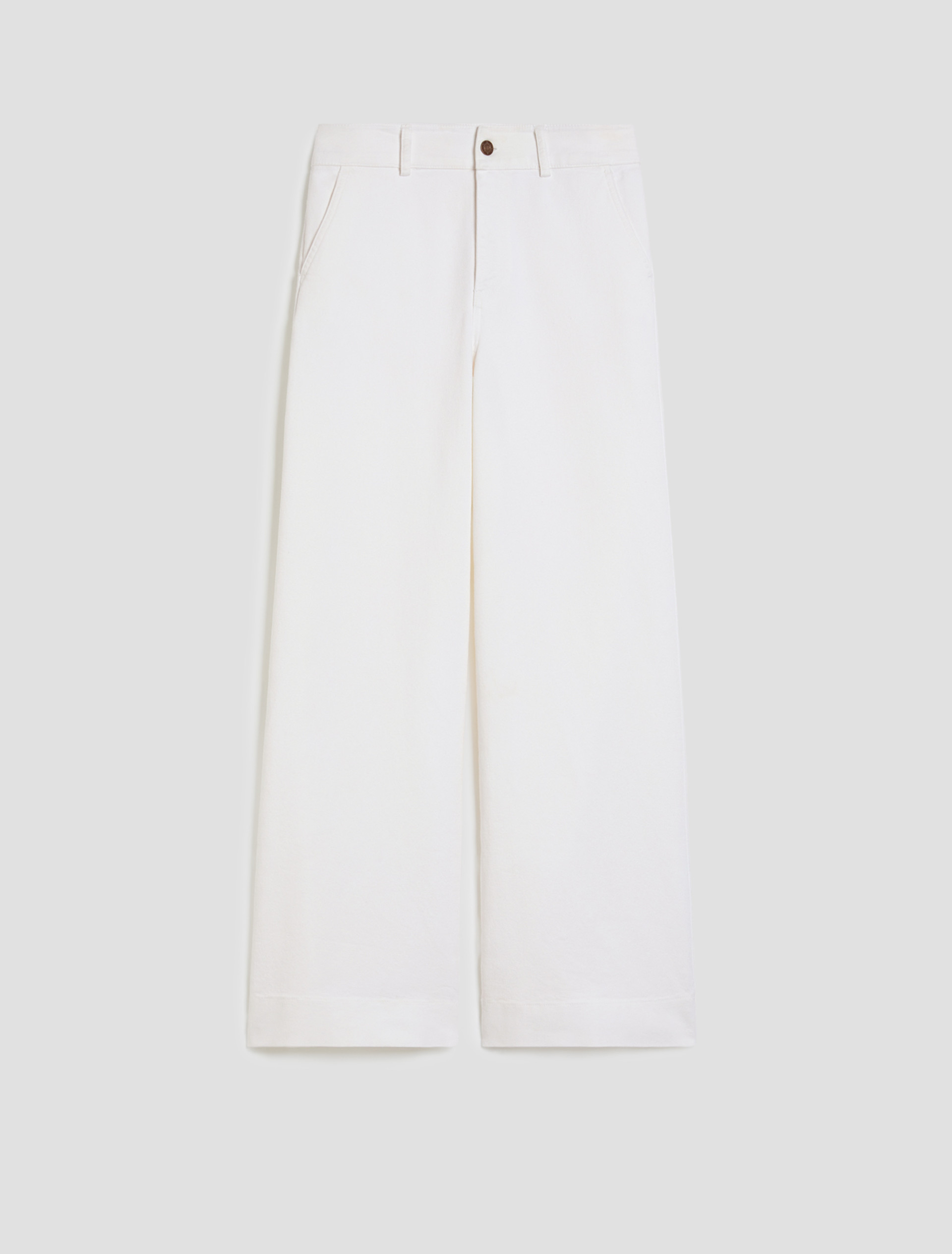 Wide-fit cotton bull denim jeans - IVORY - pennyblack