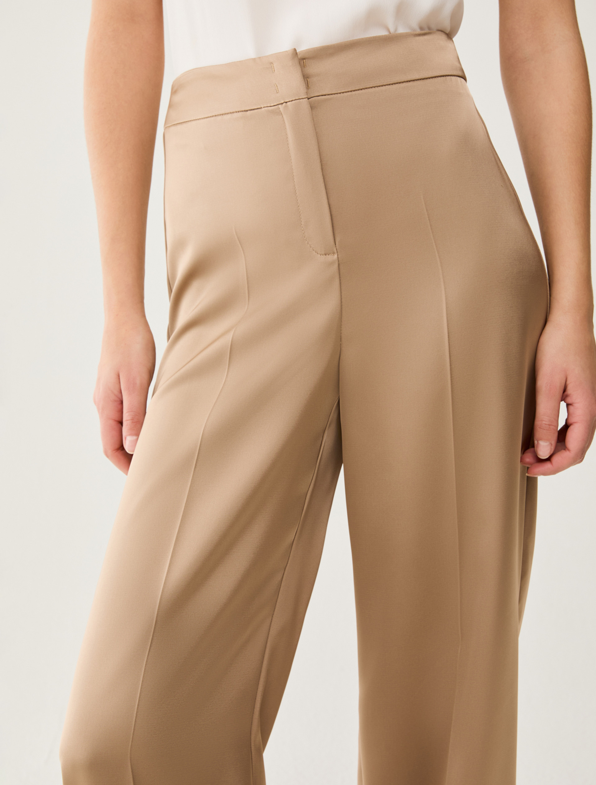 Double satin trousers - SAND - pennyblack