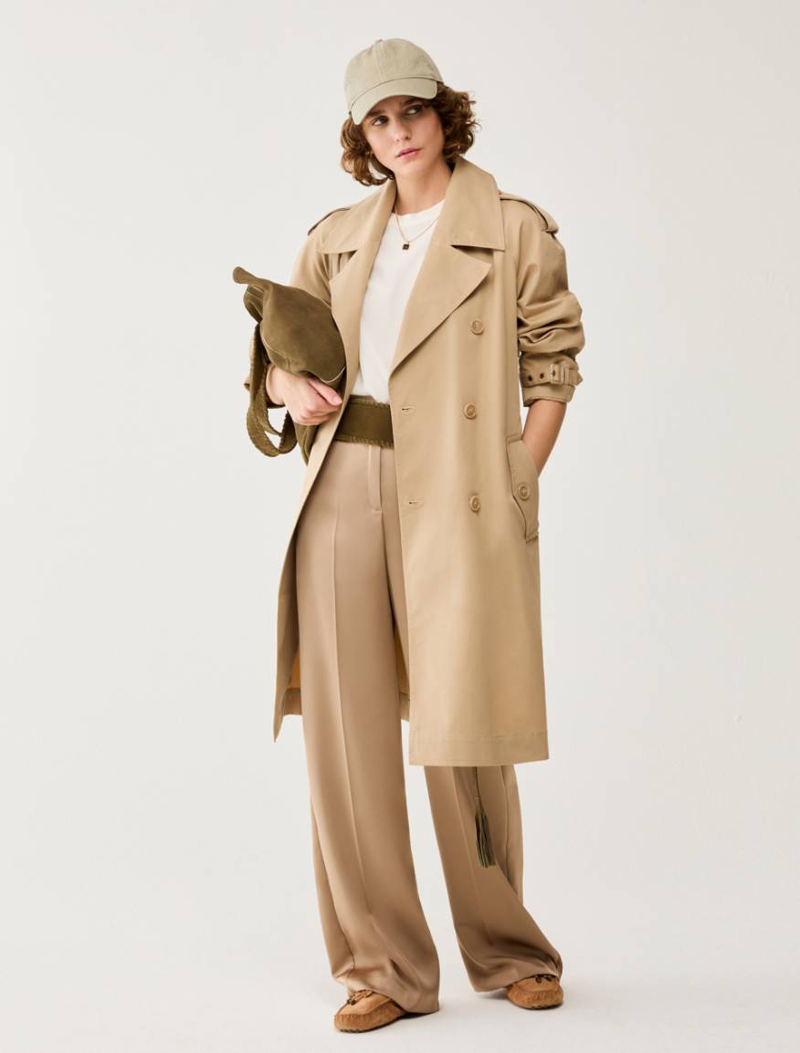 Double satin trousers - SAND - Pennyblack - 5