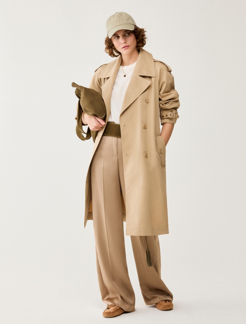 Double satin trousers - SAND - pennyblack