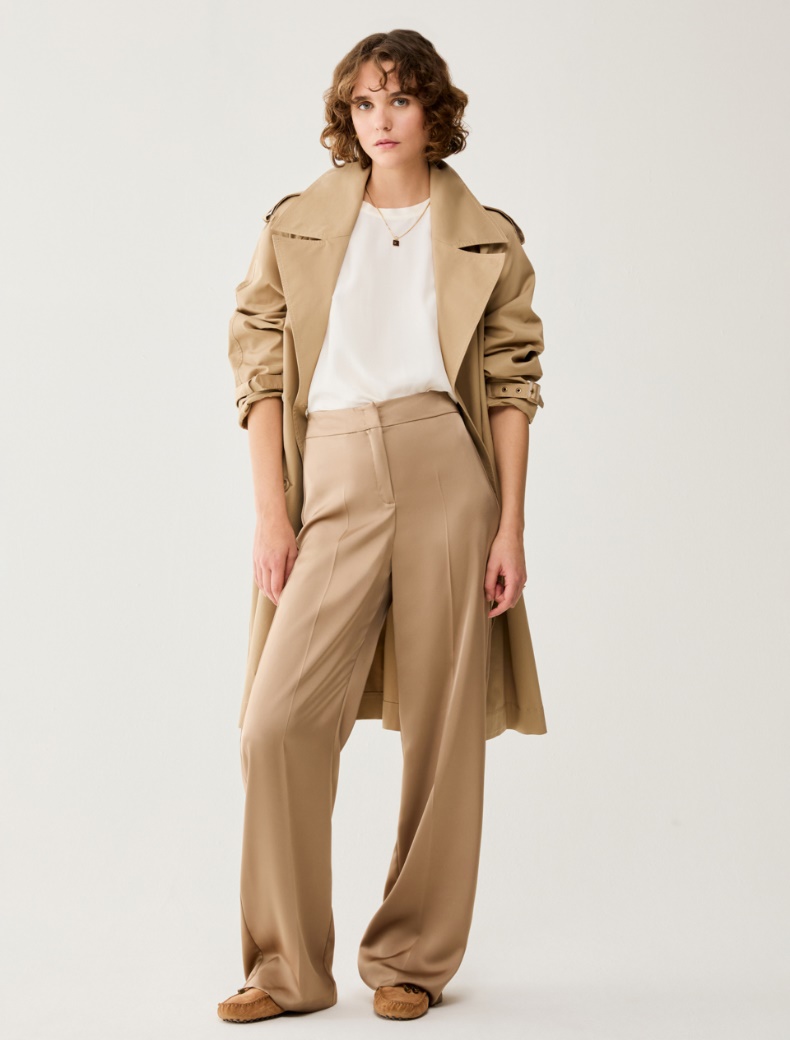 Double satin trousers - SAND - pennyblack