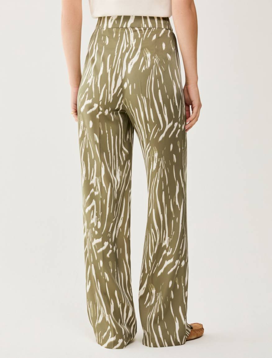 Double satin trousers - GREEN - Pennyblack - 3