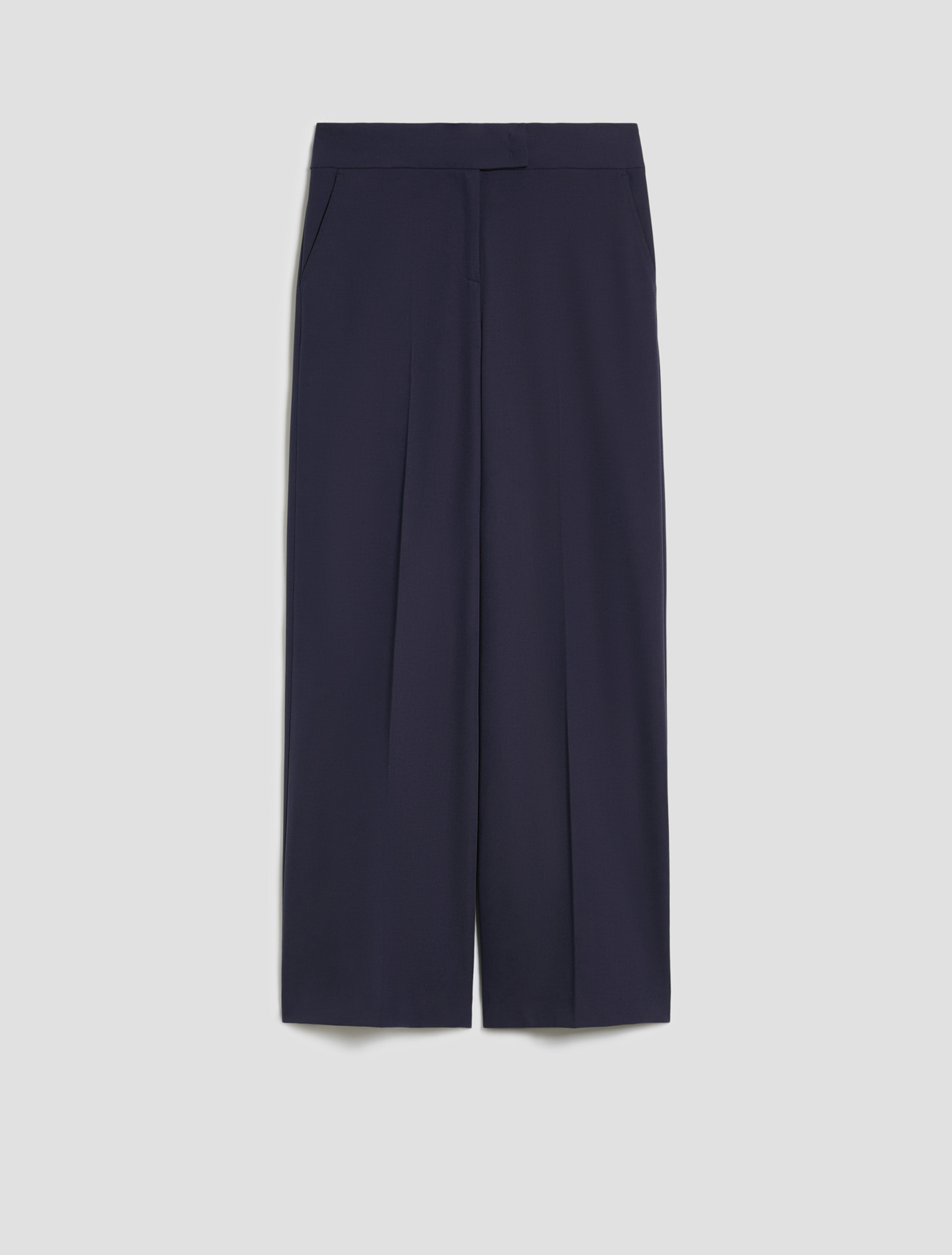 Wide-fit twill trousers - NAVY - pennyblack