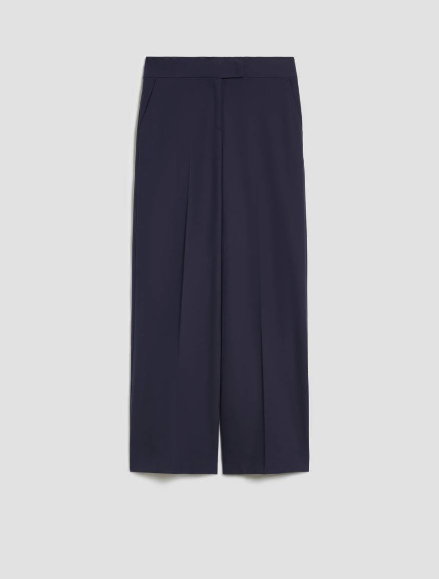 Wide-fit twill trousers - NAVY - Pennyblack - 2