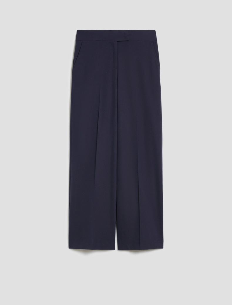 Wide-fit twill trousers Wide-fit twill trousers - NAVY - pennyblack