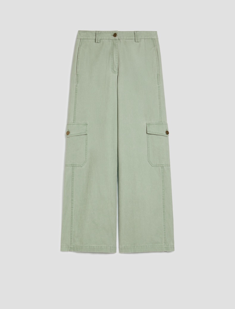 Canvas cargo trousers - AQUAMARINE - pennyblack