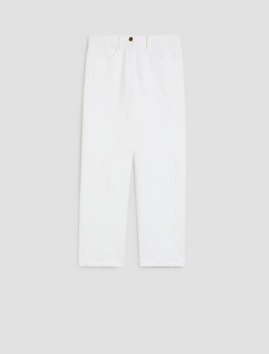 Pantaloni in bull di cotone - AVORIO - Pennyblack - 2
