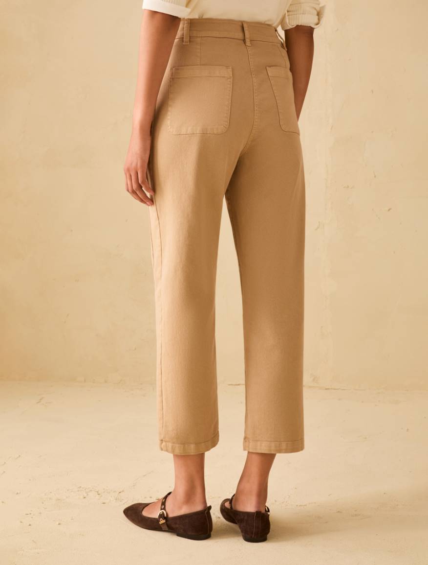 Cotton bull denim jeans - CAMEL - Pennyblack - 3