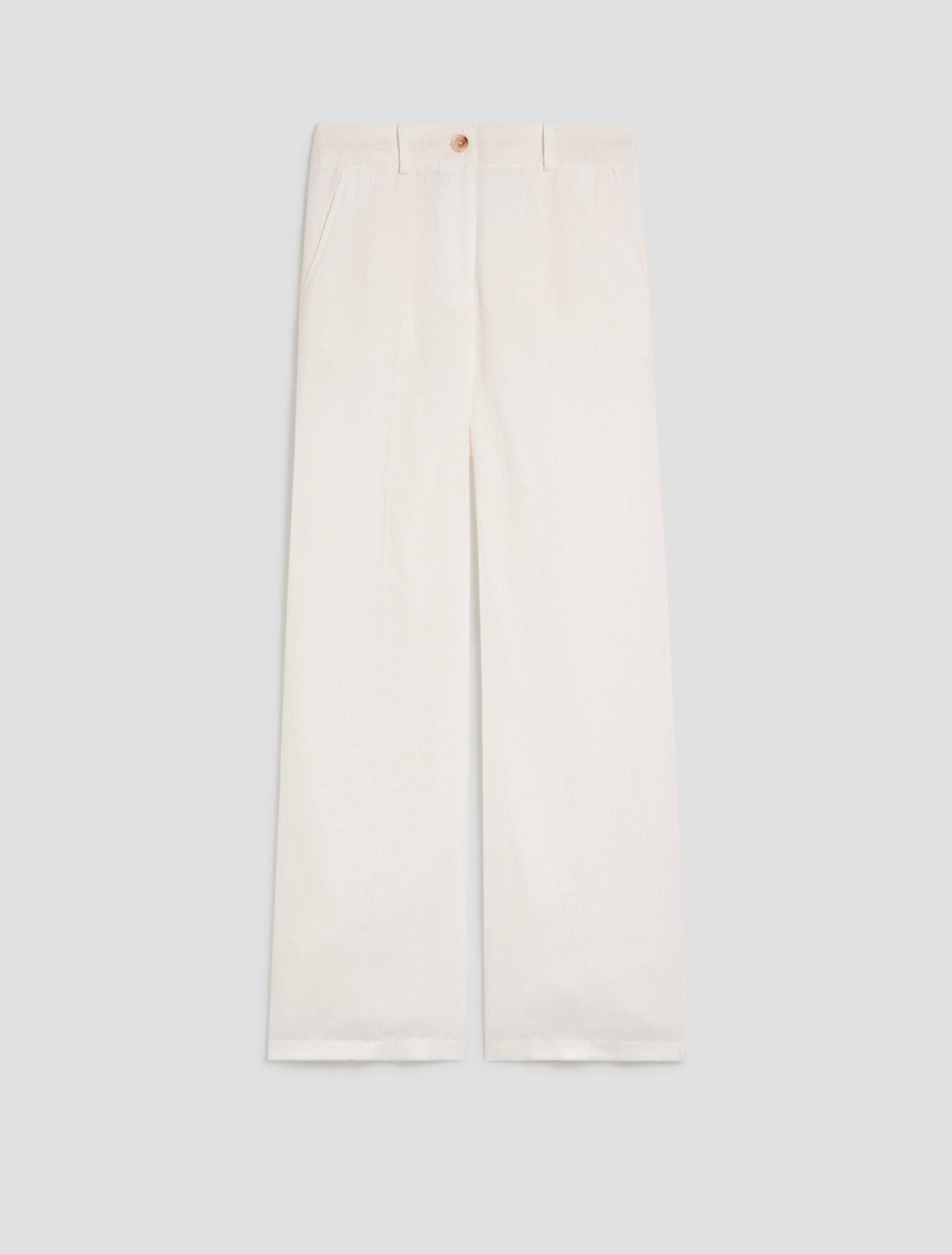 Pure linen trousers - WHITE - pennyblack