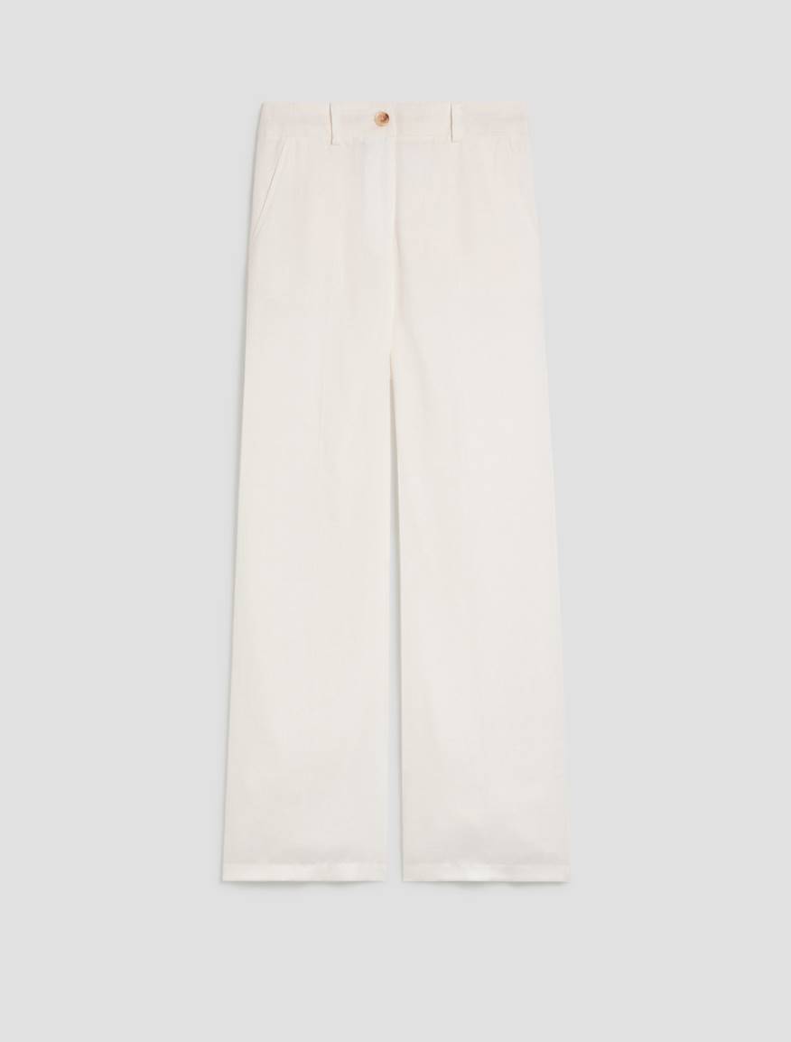 Pure linen trousers - WHITE - Pennyblack - 2