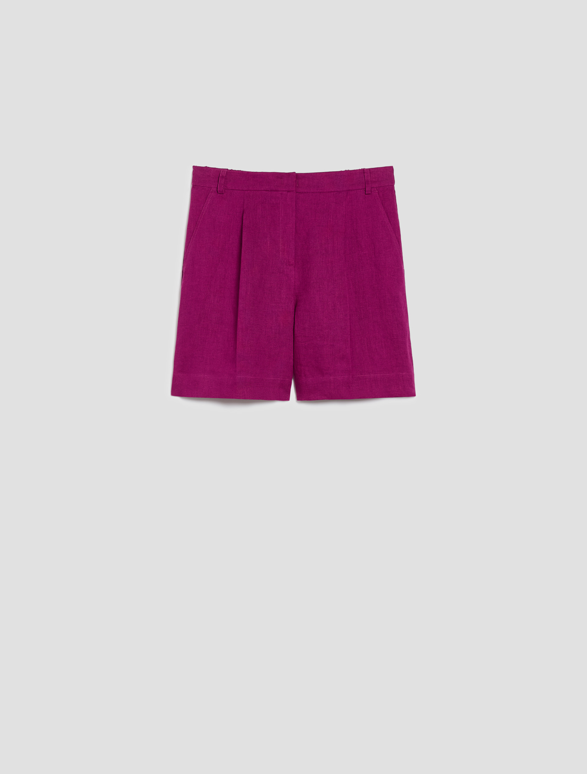 Pure linen shorts - MAGENTA - pennyblack