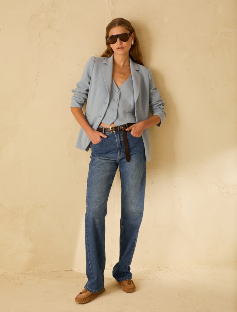 Slim-fit cady vest - Pennyblack - 8