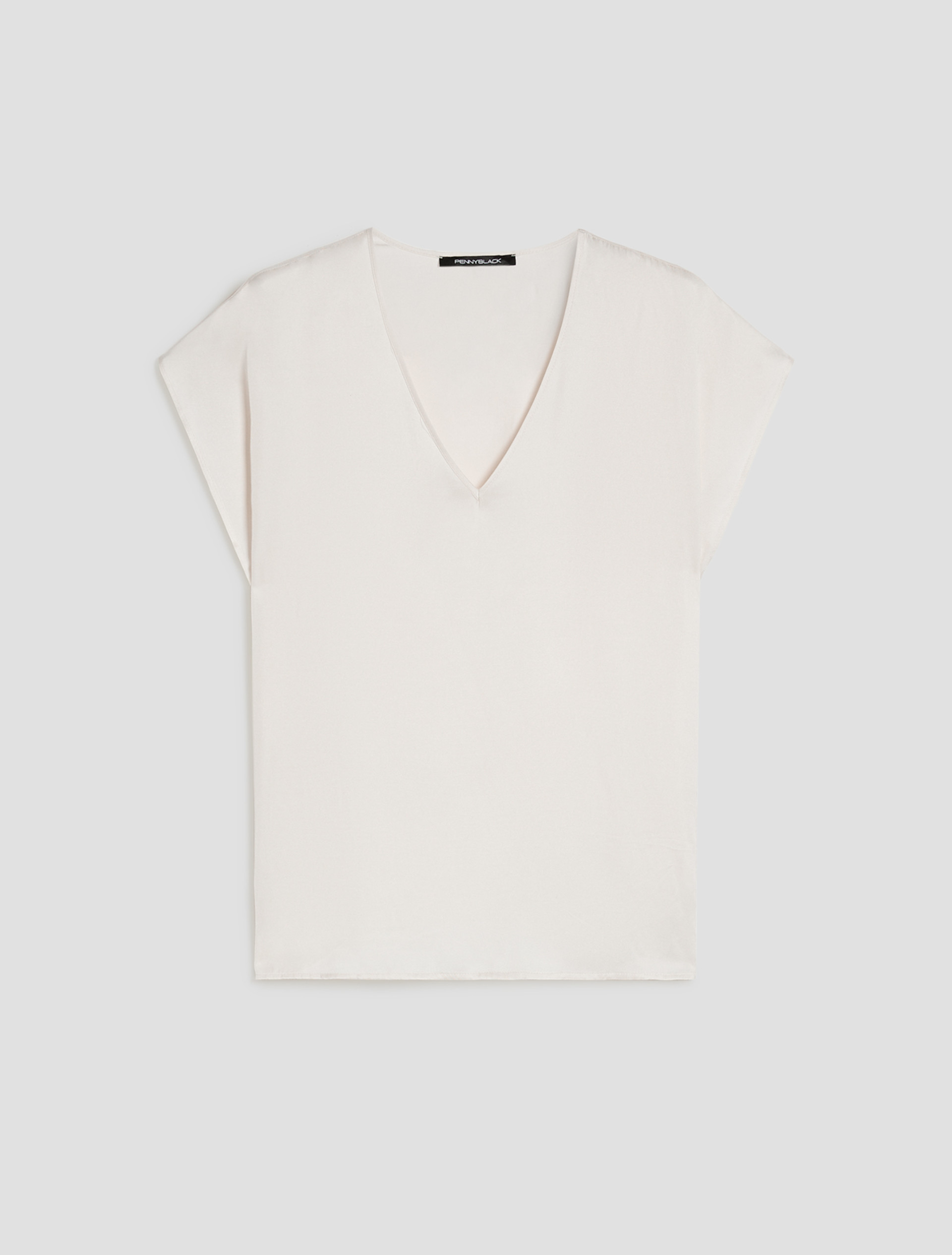 Fluid twill blouse - IVORY - pennyblack