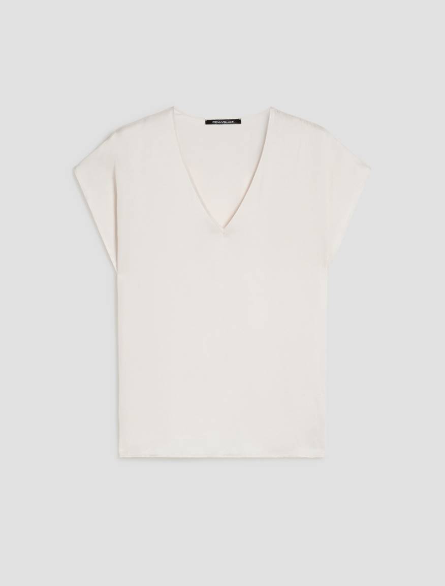 Blusa in twill fluido - AVORIO - Pennyblack - 2