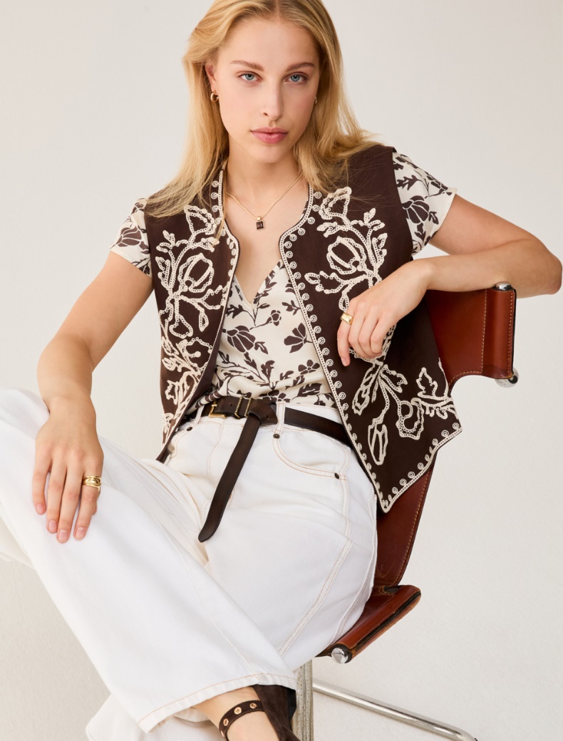 Fluid twill blouse - IVORY - pennyblack
