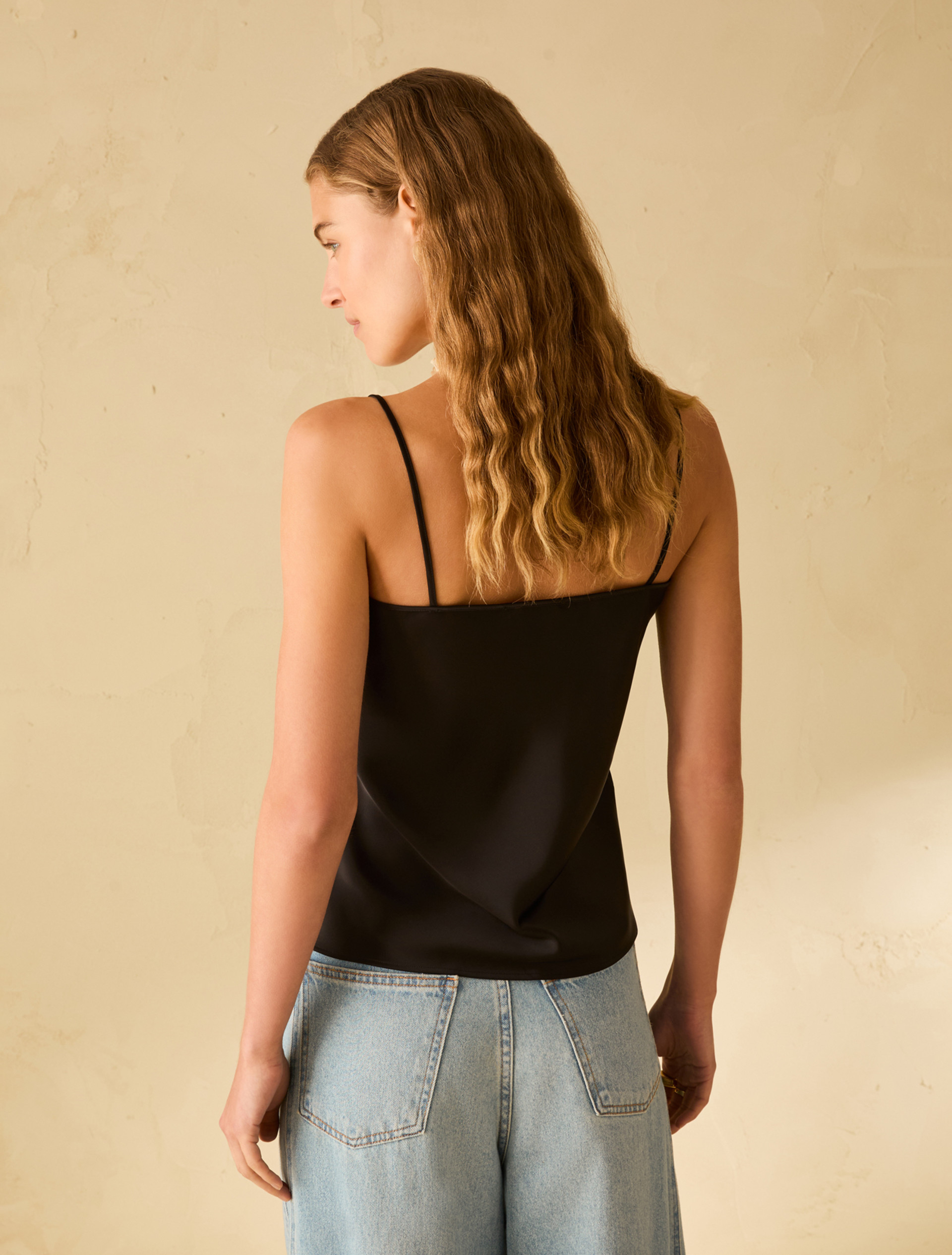 Double satin top - BLACK - pennyblack