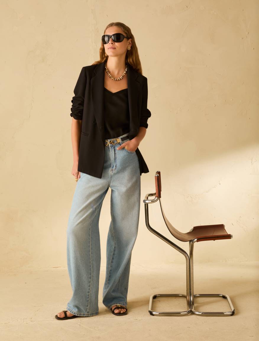Double satin top - BLACK - Pennyblack - 5