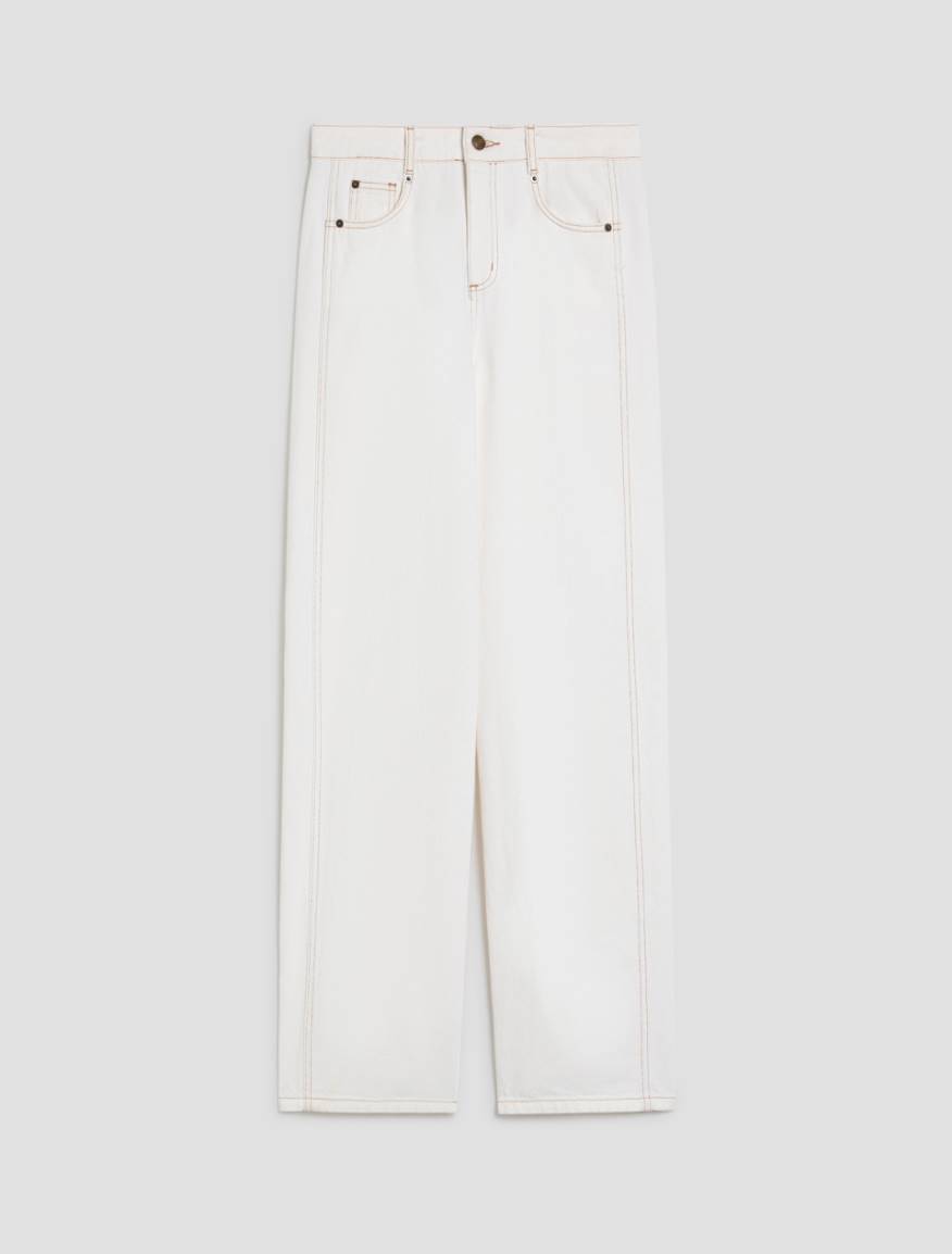 Balloon-cut jeans - WHITE - Pennyblack - 2