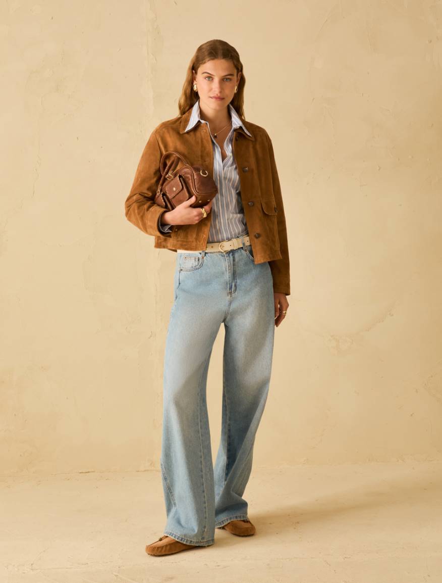 Balloon-cut jeans - BLUE JEANS - Pennyblack - 5